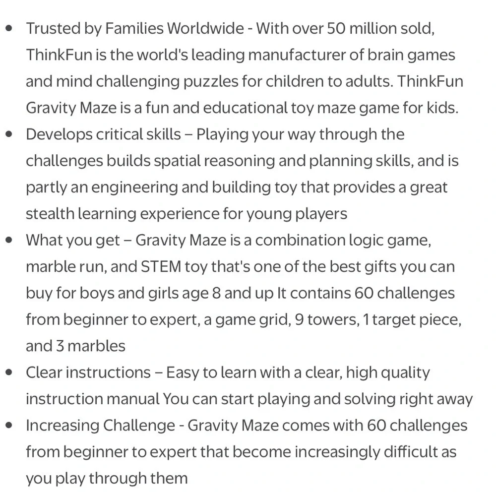 Think! Gravity Maze Marble Run Logic Game